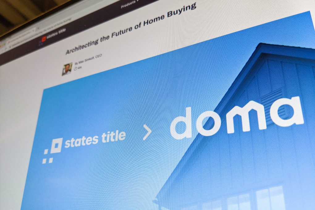 Horizons Ventures-backed proptech start-up Doma said it would go public through a merger with SPAC Capitol Investment Corp V in a deal valued at US$3 billion. Photo: Nathan Tsui
