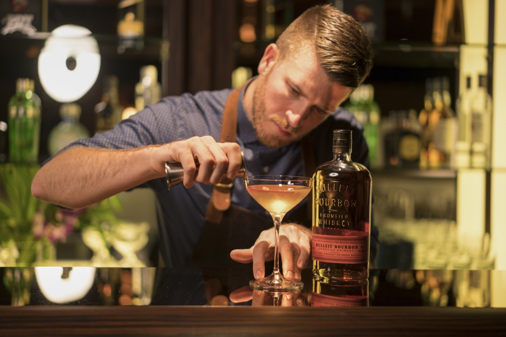 Making a Red Carpet cocktail at Please Don’t Tell (PDT), one of Hong Kong’s finest American-style cocktail bars. Photo: handout