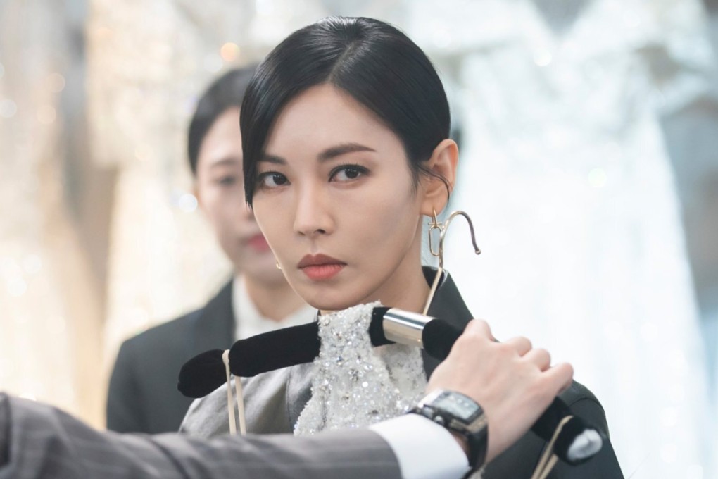Kim So-yeon in a still from The Penthouse season two where shifting allegiances and a shocking death rock Hera Palace.
