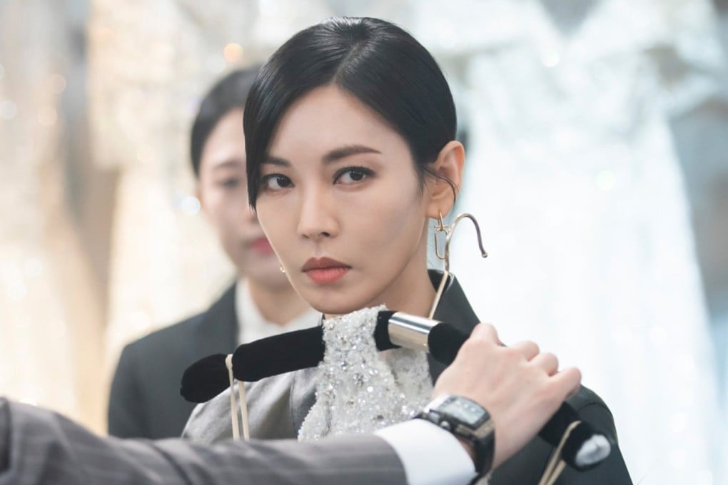 Kim So-yeon in a still from The Penthouse season two where shifting allegiances and a shocking death rock Hera Palace.