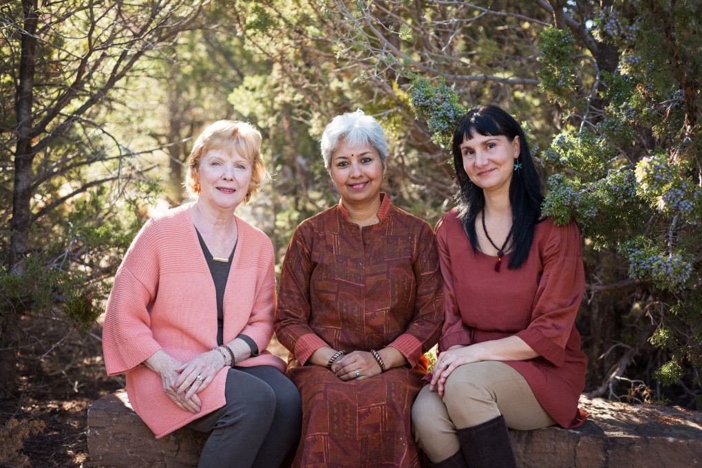 Grief counsellors Lo Anne Mayer, Uma Girish and Daniela Norris. Photo: International Grief Council