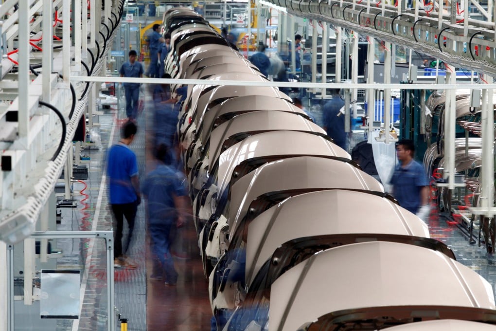 Cars are assembled at Geely’s plant in Cixi, Zhejiang province. Photo: Reuters