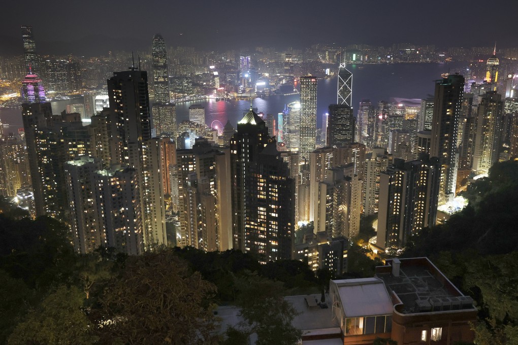 Night view of Victoria Harbour, taken from The Peak. Hong Kong is considering changing its rules to allow special purpose acquisition companies, or SPACs, to list in the city. Photo: May Tse