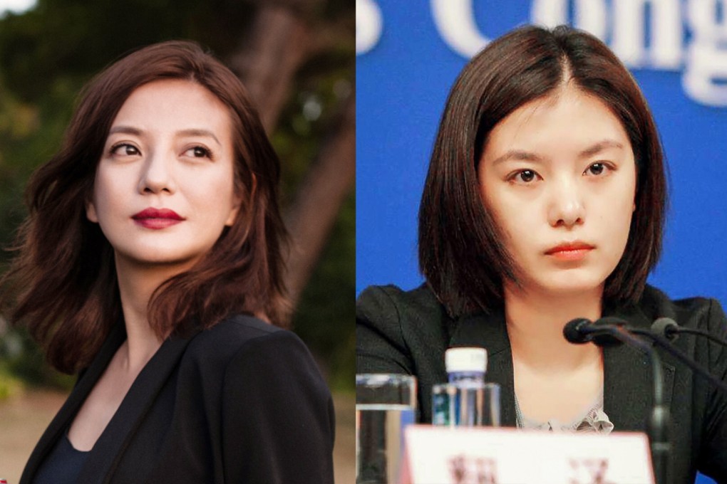 Mainland actress Zhao Wei (left) and translator Zhang Jing (r) who was often compared to Zhou in high school, say classmates. Photo: SCMP