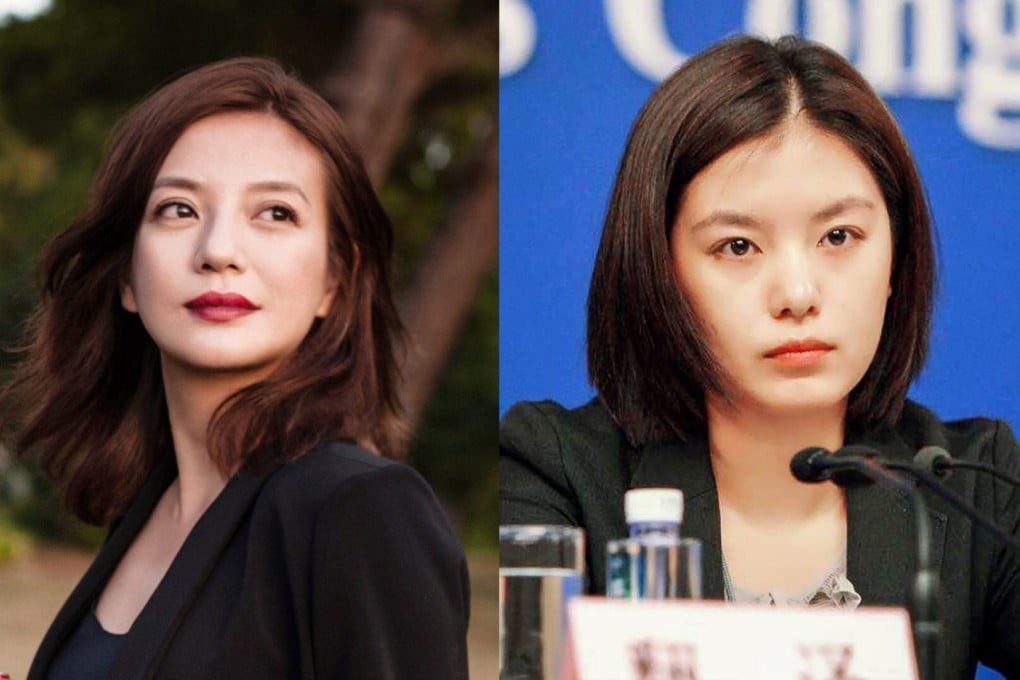 Mainland actress Zhao Wei (left) and translator Zhang Jing (r) who was often compared to Zhou in high school, say classmates. Photo: SCMP