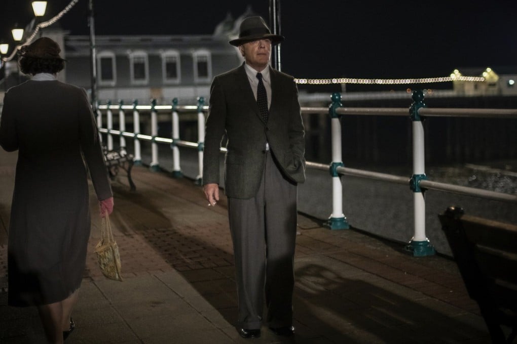 Eddie Izzard in a scene from Six Minutes to Midnight (category: IIA ), directed by Andy Goddard. Judi Dench and James D’Arcy co-star.