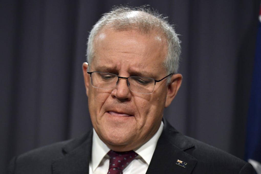 Australian Prime Minister Scott Morrison addresses the latest scandal. Photo: AP