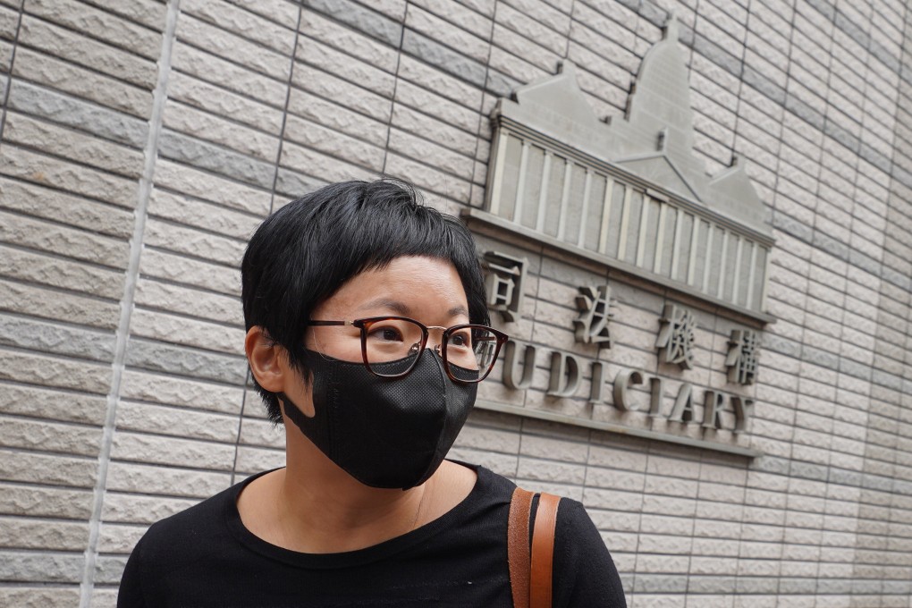 Journalist Bao Choy arrives at West Kowloon Court on Wednesday. Photo: Winson Wong