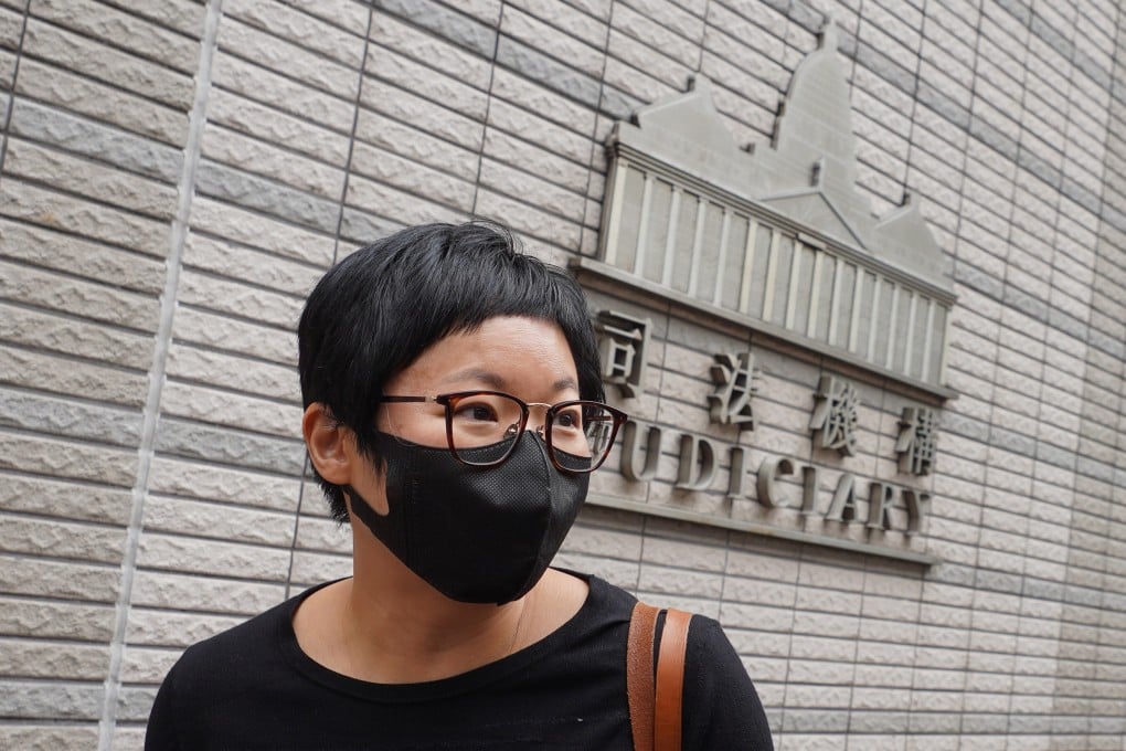 Journalist Bao Choy arrives at West Kowloon Court on Wednesday. Photo: Winson Wong