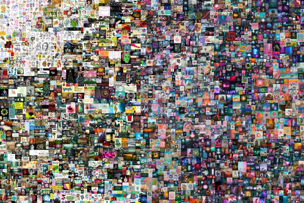 A digital collage titled ‘Everydays: The First 5000 Days’ by Beeple. Photo: AP