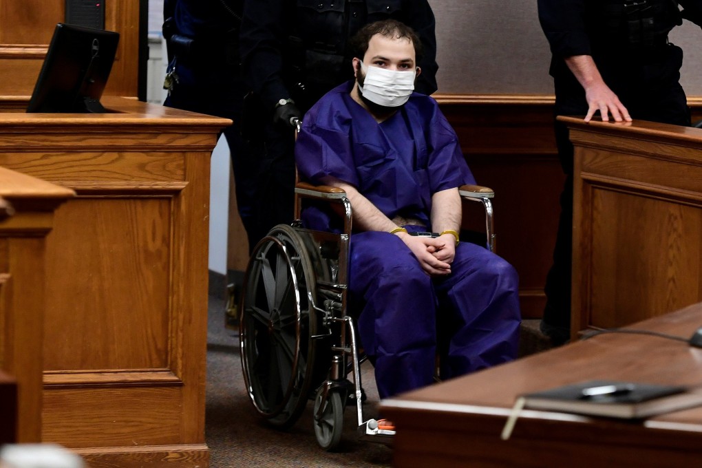 King Soopers shooting suspect Ahmad Al Aliwi Alissa, 21, appears before Boulder District Court in Colorado, US on Thursday. Photo: The Denver Post via Reuters