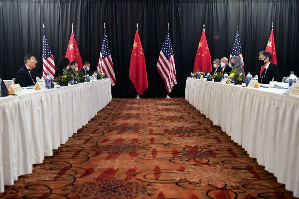 At the Alaska meeting on March 18, China’s response was admittedly rather tart but it was the US side that kicked off the slanging match. Photo: Pool via AP