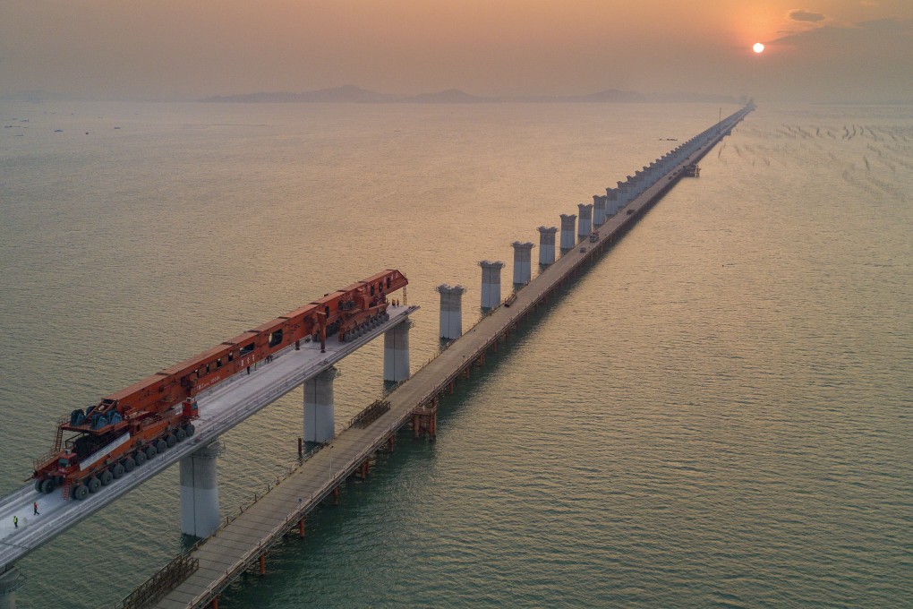 China’s railway system carried 2.17 billion passengers last year, own down 39.4 per cent from a year earlier due to the impact of the coronavirus, while cargo transport rose 4.1 per cent year on year to 3.58 billion tonnes. Photo: Xinhua