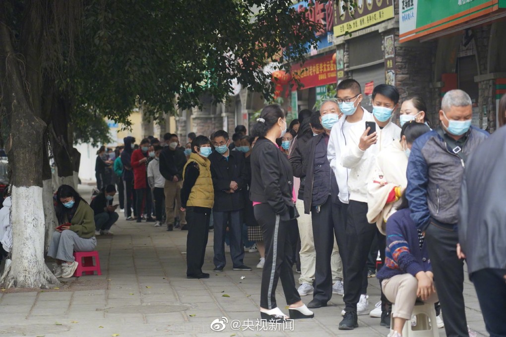 Six local Covid-19 infections were reported in Ruili, prompting China to close the bridge linking the city to Myanmar, undertaking a widespread testing program and enforcing lockdown and quarantine measures. Photo: Weibo