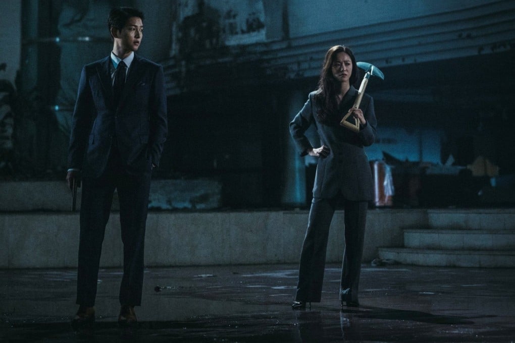 Song Joong-ki (left) and Jeon Yeo-bin in Vincenzo. Photo: Netflix