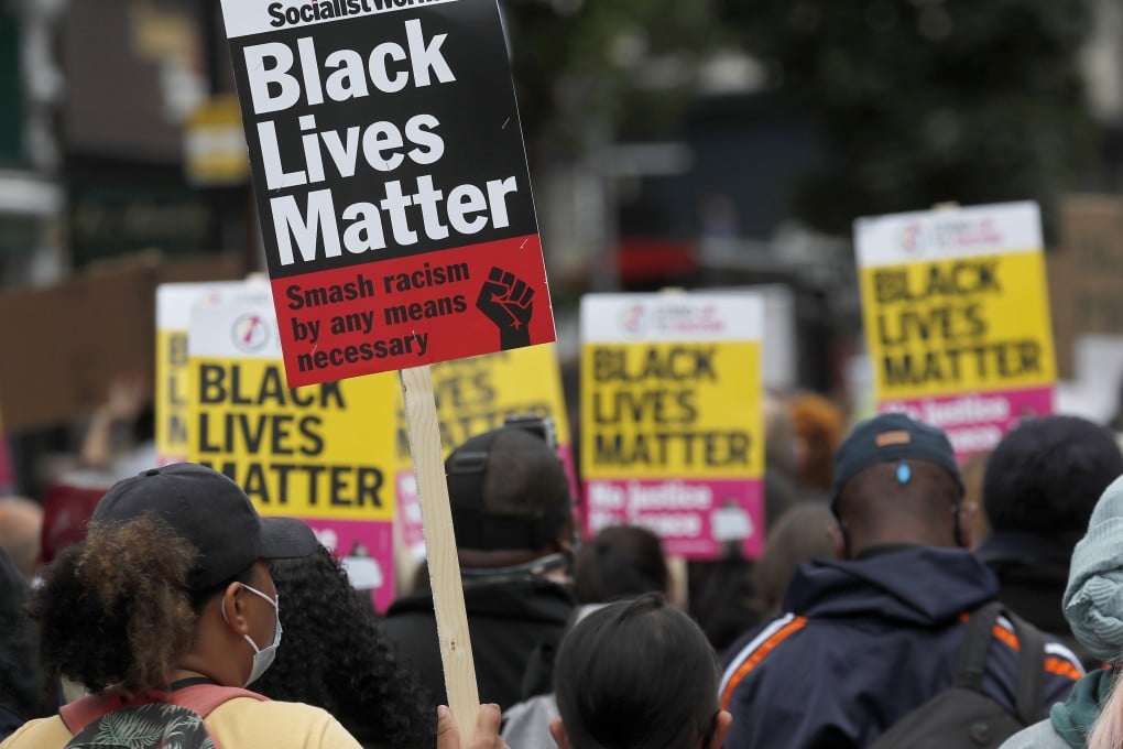 Black Lives Matter protesters march through Notting Hill in London last year. Photo: AP
