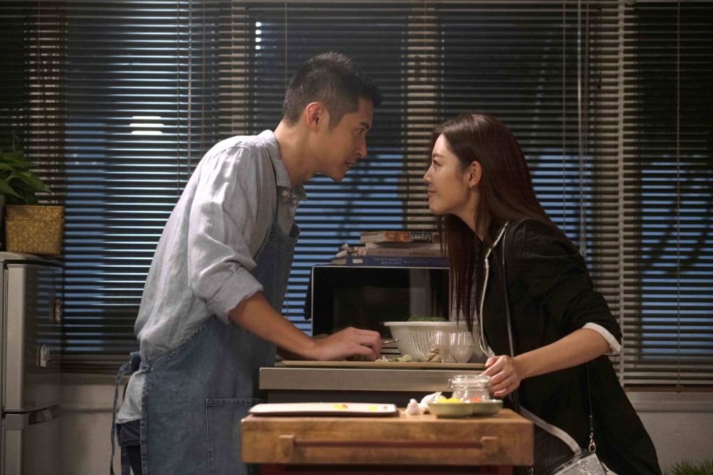 Carlos Chan and Michelle Wai in a still from Ready or Knot (category IIA; Cantonese), directed by Anselm Chan. Michelle Wai and Chu Pak-hong co-star.