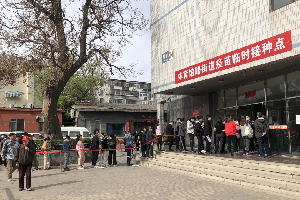 China has set a goal to vaccinate 40 per cent of its 1.4 billion-strong population by the end of June. Photo: Orange Wang