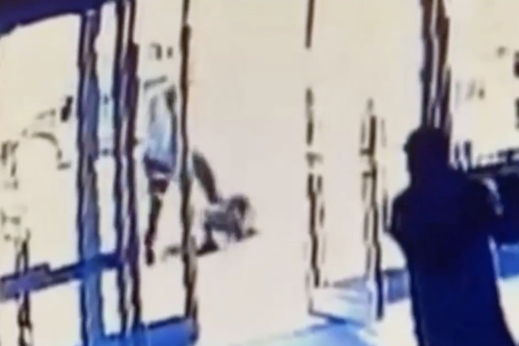 A screen grab from a video showing an Asian-American woman being assaulted in New York. Photo: Handout