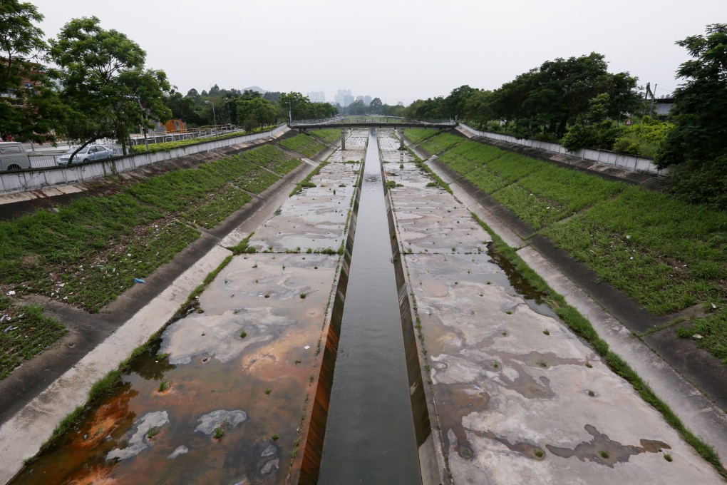 Pollutants are discharged into Kam Tin River in the northwest New Territories in 2016. Photo: Nora Tam