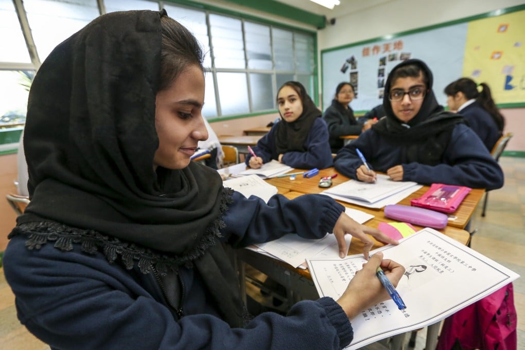 Non-Chinese-speaking students learning at Hong Kong Taoist Association The Yuen Yuen Institute No. 3 Secondary School in Tseung Kwan O in 2015. Photo: Nora Tam