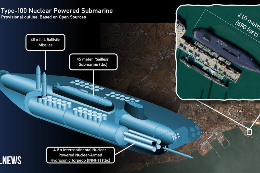 The military website’s April Fool’s Day joke even included an artist’s illustration of the giant submarine. Photo: Naval News