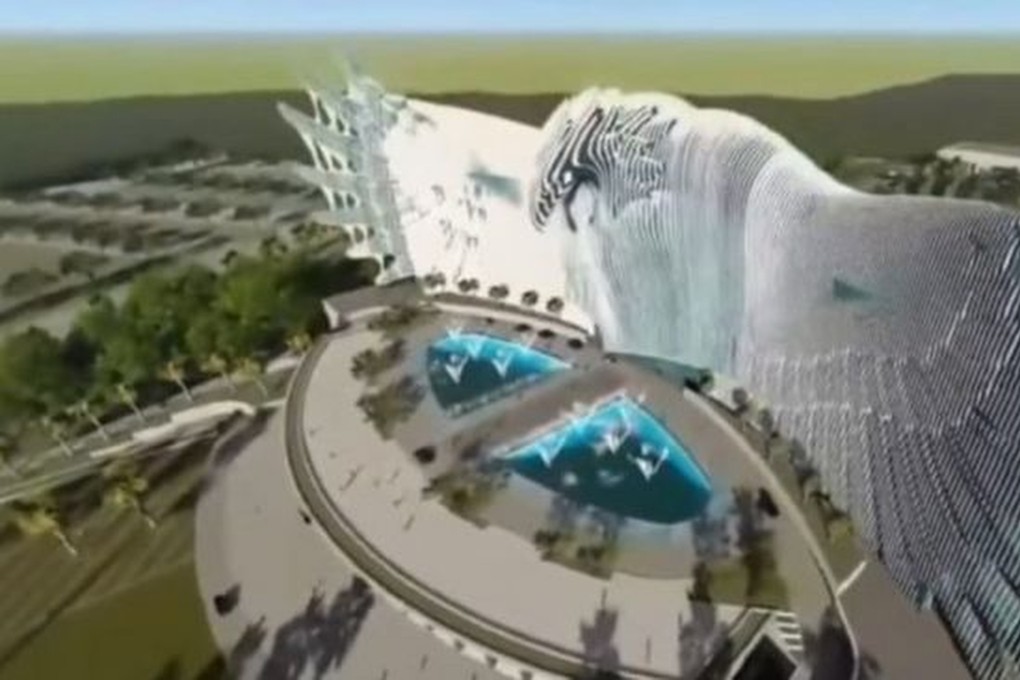 An initial design for Indonesia’s Garuda-inspired new state palace. Photo: Screengrab