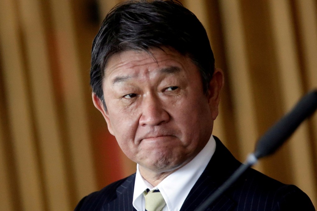 Japan’s Foreign Minister Toshimitsu Motegi  in Brasilia, Brazil on January 8, 2021. Photo: Reuters