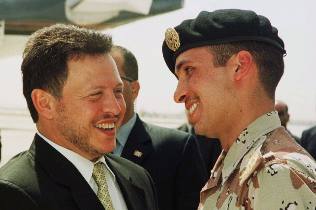 Jordan’s King Abdullah II (left) and his half-brother Prince Hamzeh in 2001. File photo: AP