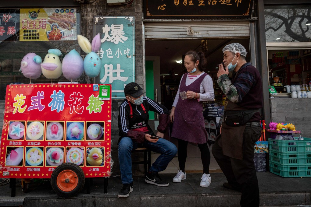 The Caixin/Markit services purchasing managers’ index (PMI) rose to 54.3, the highest since December, from 51.5 in February, well above the 50-mark that separates growth from contraction on a monthly basis. Photo: AFP
