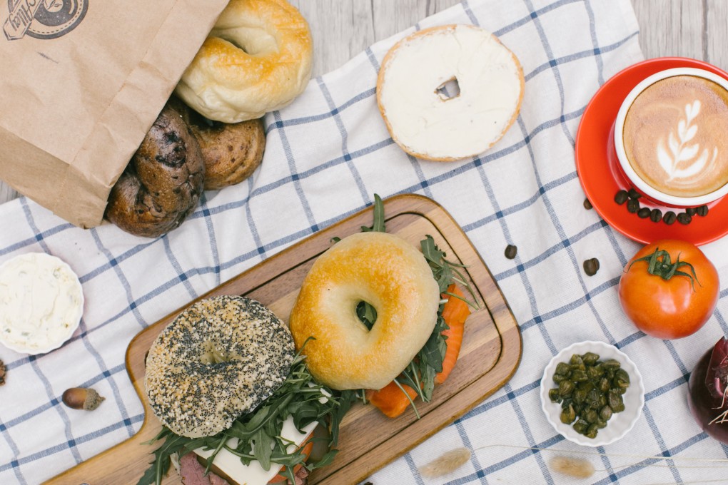 Bakers on Instagram are turning their focus to bagels and dream of owning a real brick and mortar bagel shop, like James Chan, who owns Bagels Alley (pictured), or Rebecca Schrage of Schragels.