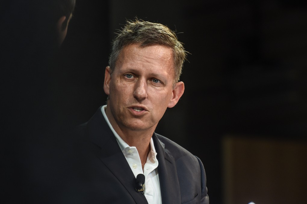 Peter Thiel, speaks at the New York Times DealBook conference on November 1, 2018 in New York City, US. Photo: AFP
