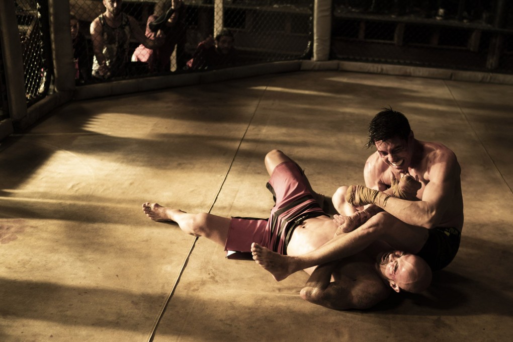 Lewis Tan (right) and Ian Streetz in a still from Mortal Kombat (category III), directed by Simon McQuoid. Hiroyuki Sanada co-stars.