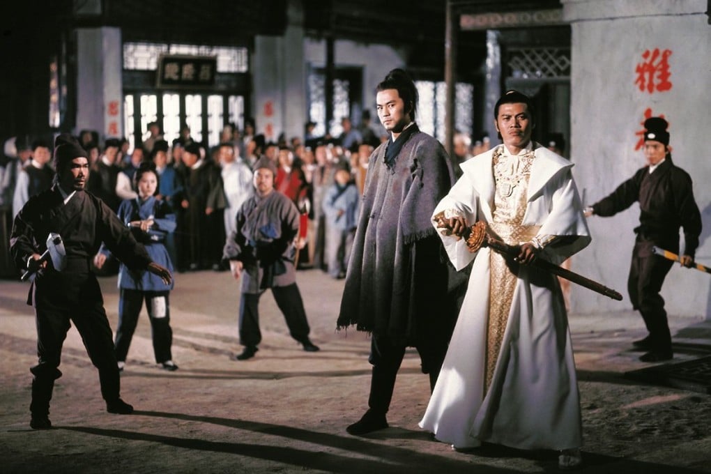 Ti Lung (centre) and Lo Lieh (right) in a still from The Magic Blade (1976). Photo: Celestial Pictures Limited