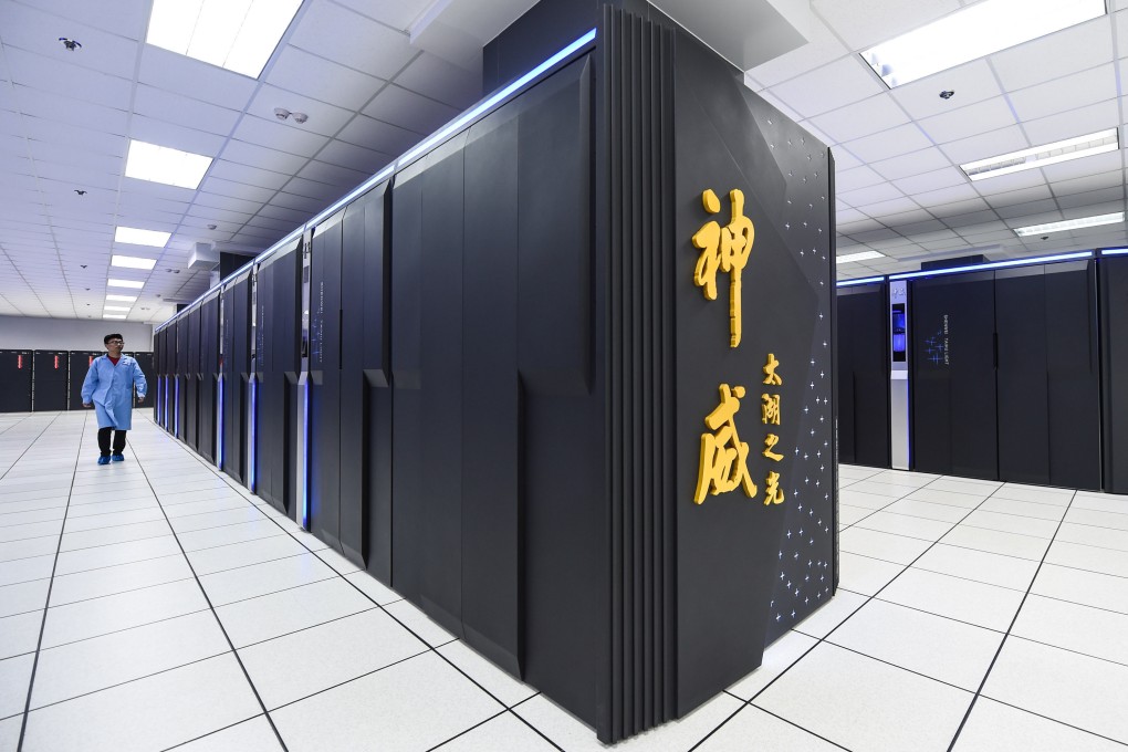 Chinese supercomputer Sunway TaihuLight is seen at the Chinese National Supercomputing Centre in Wuxi in October 2018. Photo: Xinhua