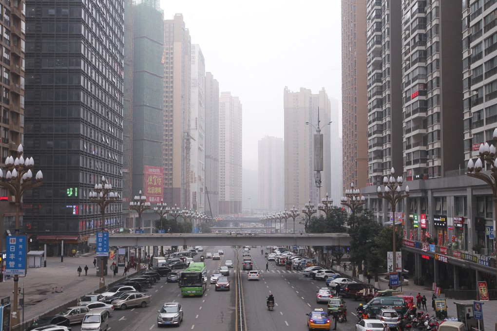 A suburb of Guiyang city, in the southwestern province of Guizhou, is one of five pilot zones in China demonstrating a model for green energy. Photo: Simon Song