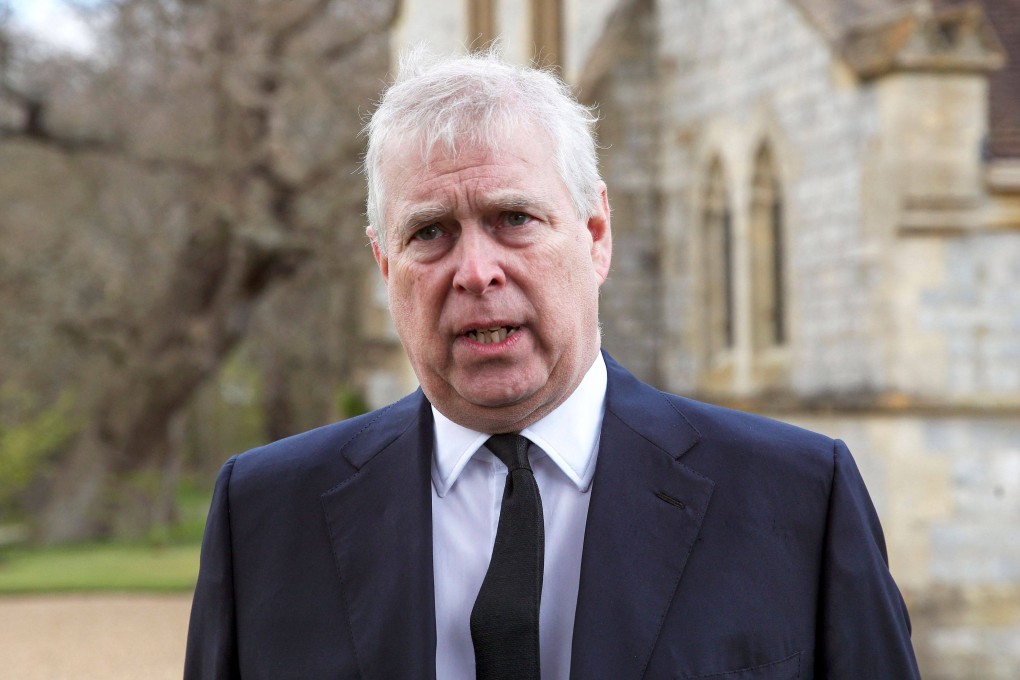 Britain’s Prince Andrew, Duke of York, speaks during a television interview outside the Royal Chapel of All Saints in Windsor about his father’s death. Photo: AFP