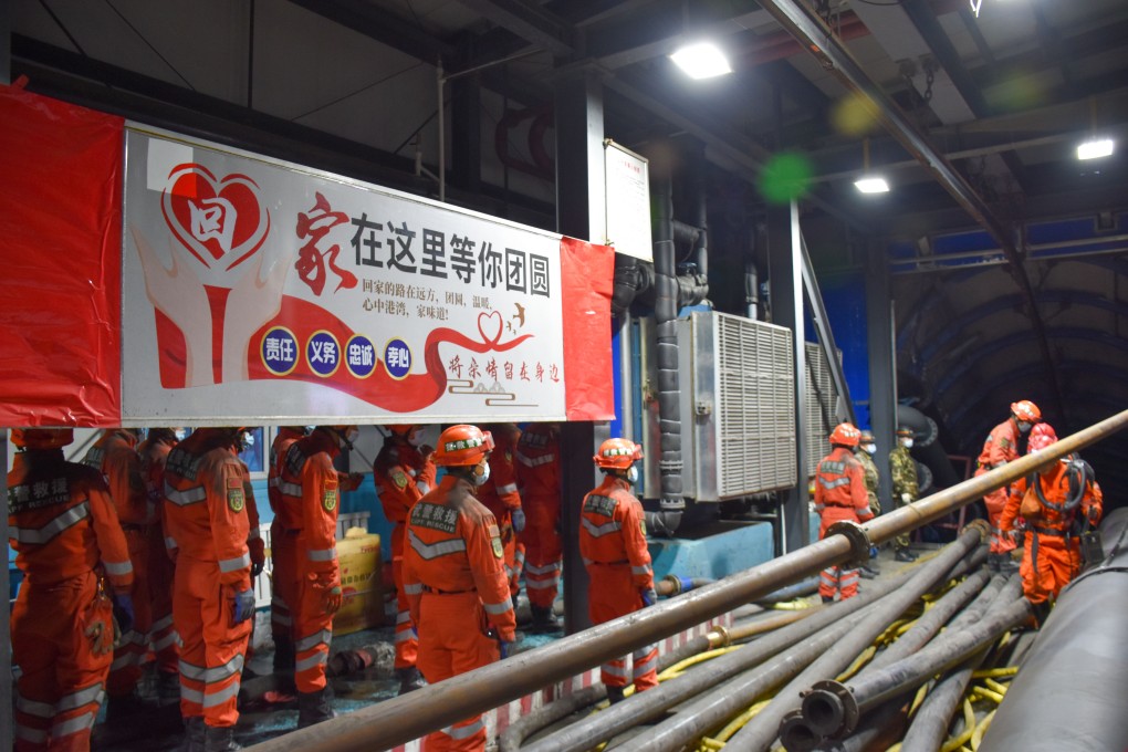 The accident at the Fengyuan coal mine in Hutubi county happened about 6.10pm on Saturday. Photo: Xinhua
