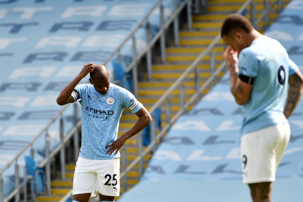 Manchester City suffered only thier second defeat in 29 matches when they were beaten by Leeds United on Saturday. Photo: Reuters
