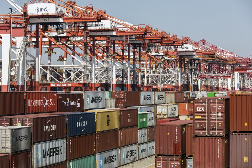 China’s trade surplus is expected to be US$52.05 billion in March, following a surplus of US$103.25 billion in the first two months of the year, according to a median forecast in a Reuters poll of 27 economists. The data will be released on Tuesday. Photo: Bloomberg