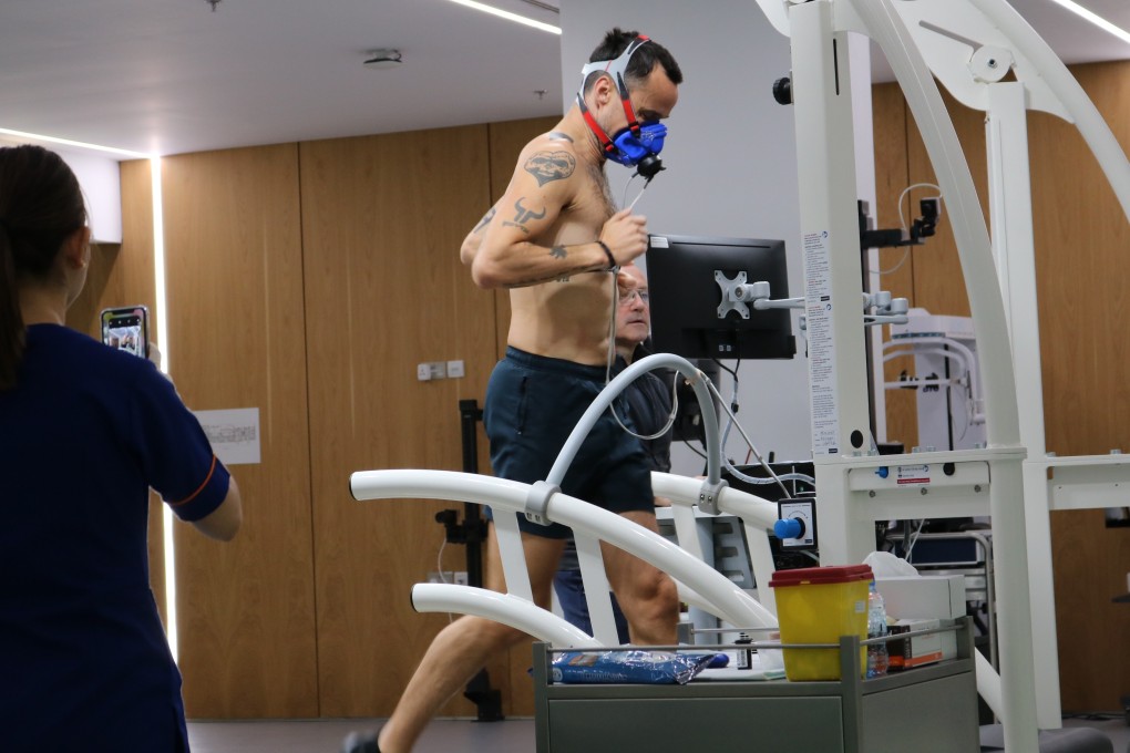 The most accurate measurement is a test in a gym, with a mask, taking into account your lean muscle mass. Photo: Emirates SportsMed