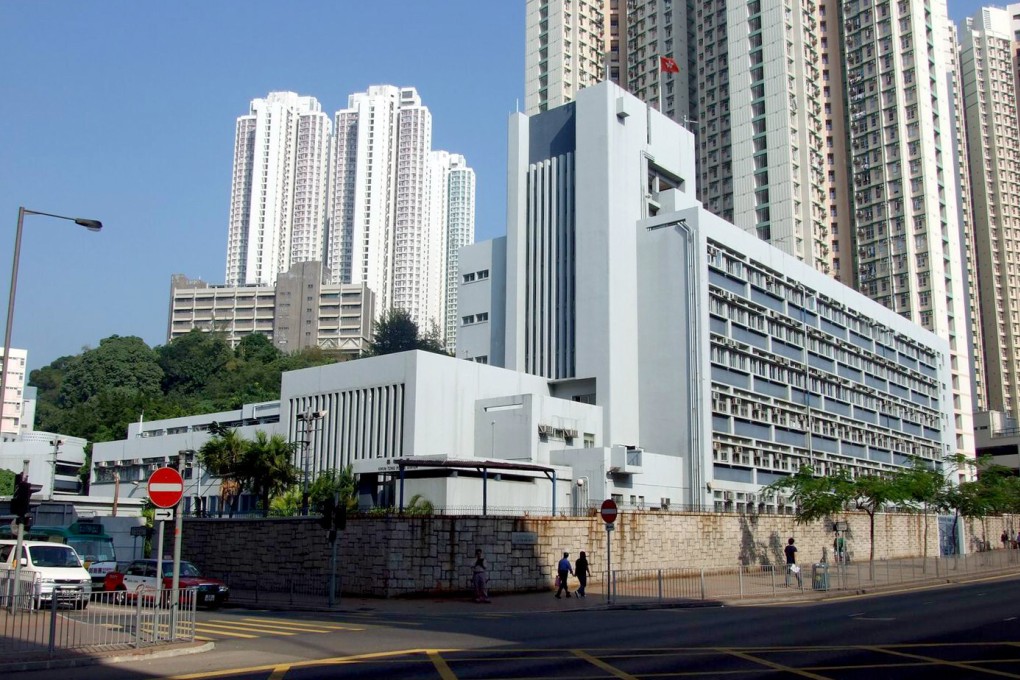 Kwun Tong Police Station, where a hammer-wielding man allegedly attacked a police officer on Tuesday. Photo: HANDOUT