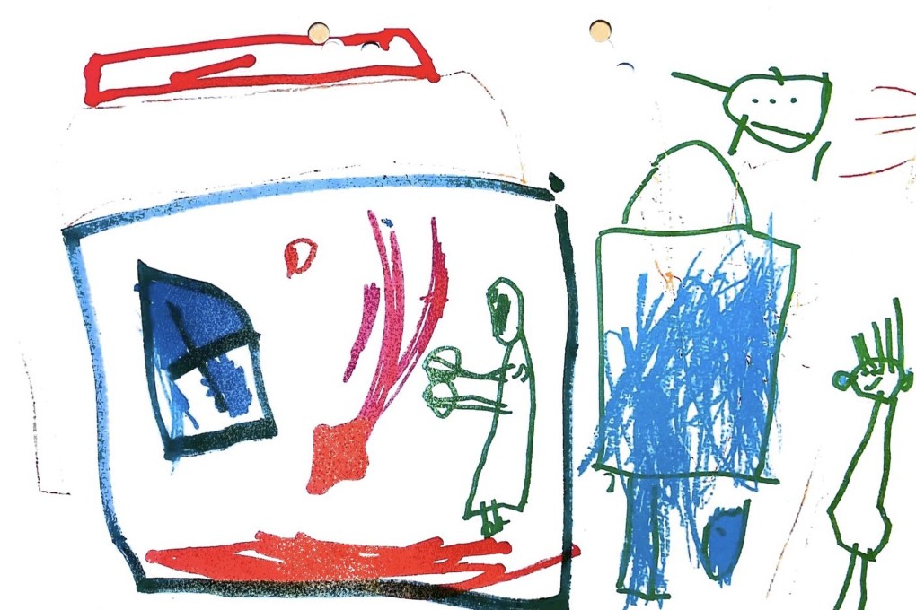 The court was shown drawings by the victim at school. Photo: Handout