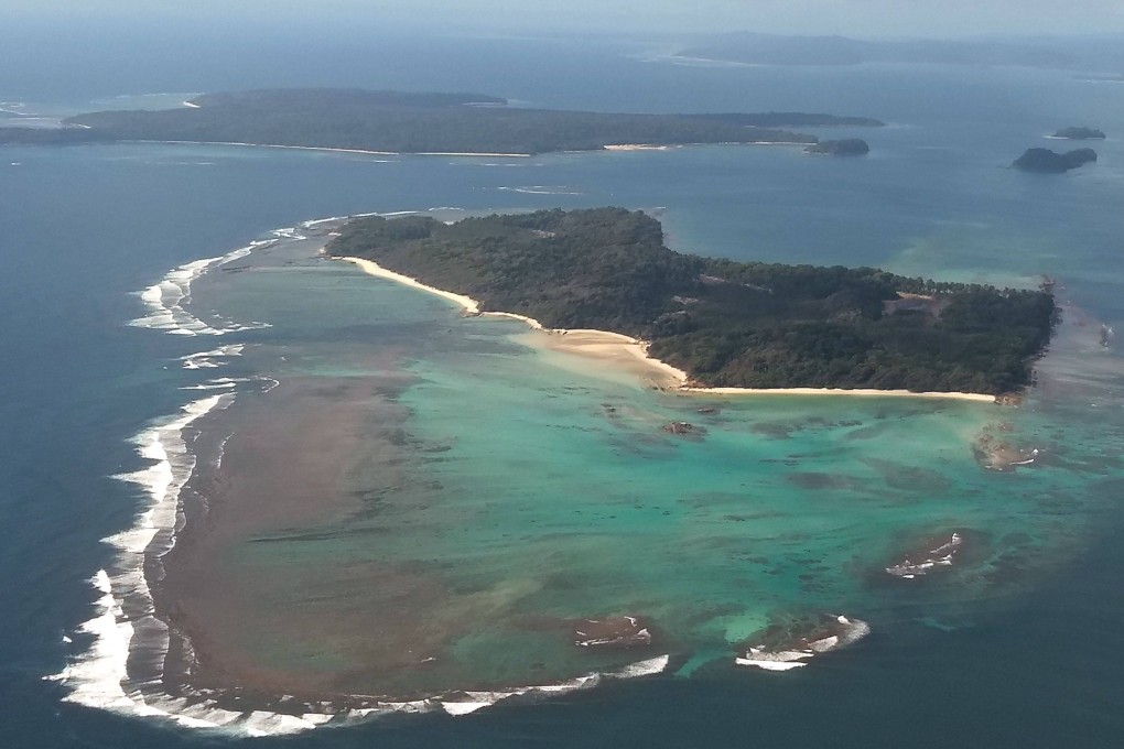 An aerial view of some of the 524 islands that make up the Andaman and Nicobar archipelago in the Bay of Bengal. Photo: AFP