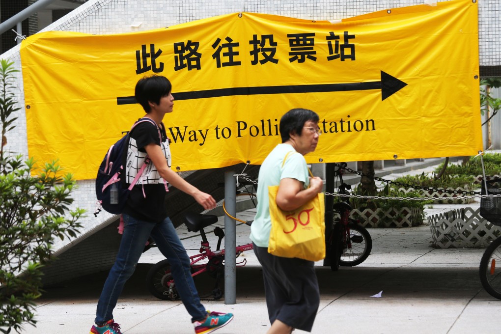 Hong Kong leader Carrie Lam warned that ‘inciting’ voters to cast blank ballots could be a crime under coming legislation. Photo: David Wong
