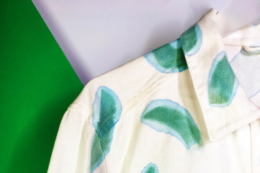 A photosynthetic-coated jacket from Post Carbon Lab.