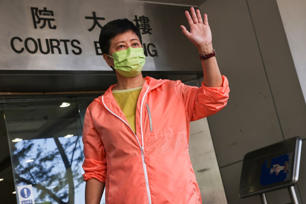 Former lawmaker Helena Wong appears at Eastern Court over a charge of contempt of the Legislative Council on Tuesday. Photo: K. Y. Cheng