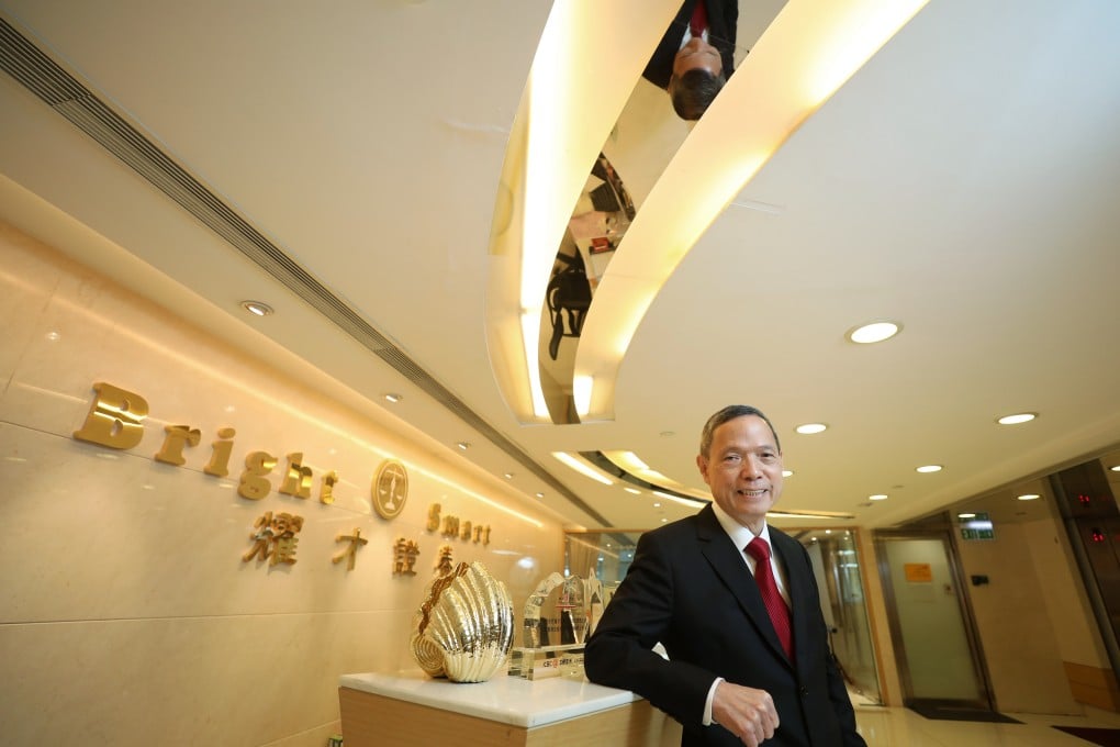 Chairman of Bright Smart Securities Peter Yip Mow-lum photographed in Central in June 2020. Photo: Xiaomei Chen
