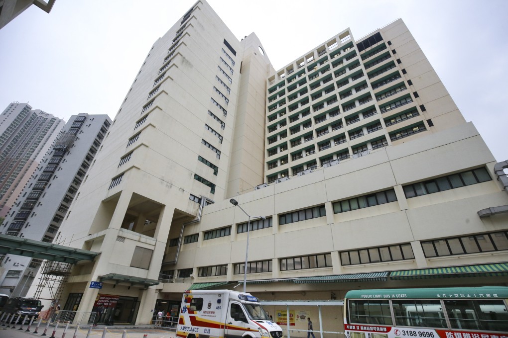 The injured man was taken to United Christian Hospital in Kwun Tong. Photo: Dickson Lee