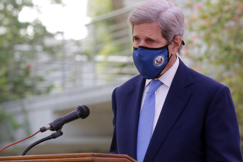 John Kerry, special US envoy on climate, is expected to meet his Chinese counterpart Xie Zhenhua, a long-serving climate diplomat recently reappointed as special envoy. Photo: EPA-EFE